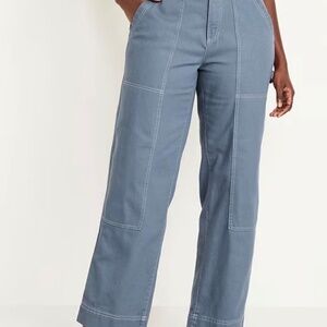 Old Navy high waisted straight leg utility pants size 6 (101)